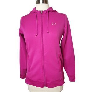 Under Armour Women's UA Hooded Jacket Semi-Fitted Medium Pink Fuchsia